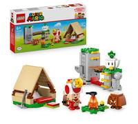 LEGO Super Mario In Campeggio con Capitan Toad - Giocattolo Interattivo con 3 Figure tra cui un Goomba, una Tenda e un Ponte che Crolla - Regalo da Gaming per Bambini e Bambine da 6 Anni in su - 72040