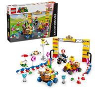 Lego Super Mario Kart: Baby Peach e set Gran Premio, gare e personaggi Toad, Lakitu, Lemmy (8+ anni)