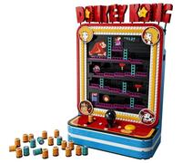 LEGO Super Mario Donkey Kong Arcade - Kit di Modellismo 3D Interattivo per Adulti con Joystick e Barili - Decorazione Stanza da Gaming - Gadget Retrò da Collezione - Idea Regalo per i Fan - 72051