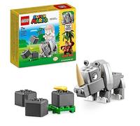 LEGO Super Mario Pack di Espansione Rambi il Rinoceronte, Figura di Animale Giocattolo Costruibile, Piccolo Regalo da Abbinare al Gioco Starter Pack 71420