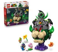 LEGO Super Mario Principe Florian e Bowser Castello - Giocattolo Interattivo con 4 Figure Incluso Yoshi Rosa, Supporto per il Gioco e l'Esposizione - Regalo per Gamer e Bambini da 9 Anni - 72042