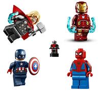 LEGO Supereroi Avengers Lot: Thor, Capitan America, Spiderman, Micro Ant Man e Iron Man