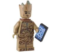 LEGO Supereroi Guardiani della Galassia: Groot Minifigure con telefono cellulare