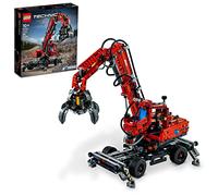 LEGO Technic 42144 - Set di 835 gru per movimentazione di materiali, per bambini che amano i modelli pneumatici e i giocattoli da cantiere (835 pezzi)
