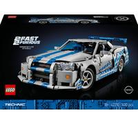 LEGO Technic Auto Nissan Skyline GT-R (R34) 2 Fast 2 Furious - Modellino da Costruire per Adulti con Funzione di Derapata, Sterzo, Sospensioni e un Motore a 6 Cilindri - Regalo da Collezione - 42110