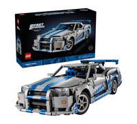LEGO Technic Auto Nissan Skyline GT-R (R34) 2 Fast 2 Furious - Modellino da Costruire per Adulti con Funzione di Derapata, Sterzo, Sospensioni e un Motore a 6 Cilindri - Regalo da Collezione - 42110