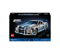 LEGO Technic Auto Nissan Skyline GT-R (R34) 2 Fast 2 Furious - Modellino da Costruire per Adulti con Funzione di Derapata, Sterzo, Sospensioni e un Motore a 6 Cilindri - Regalo da Collezione - 42110