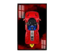 Lego Technic Ferrari Daytona SP3 42143 - Lavagna da parete in scala 1:8, cornice per esposizione di collezionisti di auto da corsa, acrilico durevole compatibile con supercar Lego,
