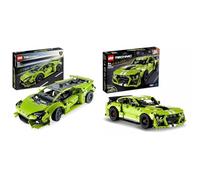 LEGO Technic Ford Mustang Shelby GT500, Macchina Giocattolo da Costruire & Technic Lamborghini Huracán Tecnica, Modellino di Auto da Costruire