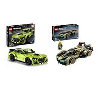 LEGO Technic Ford Mustang Shelby GT500 Set 42138 + Speed Champions Lamborghini Lambo V12 Vision GT Super Car 76923, set di modelli di veicoli costruibili, kit di costruzione per auto