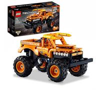 LEGO Technic Monster Jam El Toro Loco, Set 2 in 1, Camion Giocattolo da Costruire che si Trasforma in Macchina, Giochi per Bambini e Bambine da 7 Anni in su, Veicolo con Funzione Pull-Back 42135