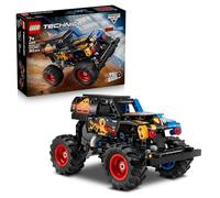 LEGO Technic Monster Jam Grave Digger Fuoco e Ghiaccio - Camion Giocattolo Pull-Back - Veicolo da Corsa con Dettagli Autentici - Regalo di Compleanno per Bambini, Bambine e Fan da 7 Anni in su - 42219