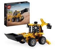Lego technic scavatrice a cucchiaia rovescia, giochi per bambini 7+, veicolo con escavatore posteriore, pala e stabilizzatori