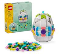 LEGO Uovo di Pasqua Decorativo - Decorazione Pasquale Giocattolo con Elementi Colorati come Cuori Dorati e Pietre Preziose - Regalo Creativo di Arti e Mestieri per Bambine e Bambini da 9 Anni - 40816