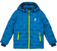 Lego Wear - Giacca da sci con isolamento e idrorepellenza - Jipe 706 Jacket Blue/Lime in Pelle - Taglia Bambino 140 cm