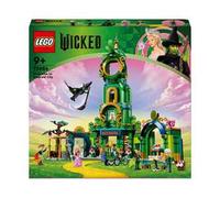 LEGO Wicked Benvenuti nella Città di Smeraldo, Gioco da Collezione per Bambine e Bambini da 9 Anni con Torre Giocattolo da Costruire e 5 Personaggi del Film tra cui Glinda e Elphaba, Idea Regalo 75684