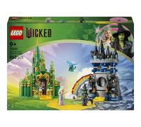 LEGO Wicked Città di Smeraldo e Castello Kiamo Ko 75689 | Giochi per bambini da 9 anni, giocattolo da esposizione, con mini bamboline di Elphaba e Glinda, idea regalo, 860 pezzi