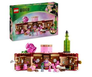 LEGO Wicked Il Dormitorio di Glinda ed Elphaba - Giocattolo da Esposizione con 2 Mini Bamboline e Accessori, tra cui Bacchette e Baule - Regalo per Bambine da 8 Anni in su Fan del Film - 75683