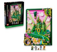 LEGO Wicked Wall Art Città di Smeraldo - Costruzione per Adulti 3D - Kit Modellismo con 6 Minifigure incl. Dorothy e il Cane Toto - Decorazione da Parete Fai da Te - Regalo per i Fan del Film - 75685