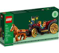 LEGO Wintertime Carriage Ride 40603 GWP - Minifigure festive, ruote dorate e design affascinante per la gioia delle vacanze (153 pezzi)