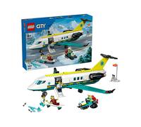Lego City 60465 Aereo ambulanza di emergenza con 4 minifigure e tanti accessori