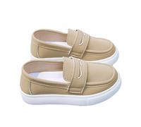 Legou Scarpe da ragazzo Slip On Ballerine Mocassini Casual Sneaker, Cachi E, 4.5 Years