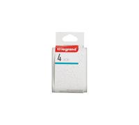 Legrand 049400 Adattatore multipresa 4 prese 2P laterali 6A 230V 3680W Bianco/Grigio senza interruttore - Nouvo