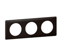 Legrand 066743 Piastra celiana in polvere, 3 posti, finitura basalto