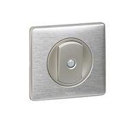 Legrand 068922 Piastra Celiana Metallo 2 Posti, Alluminio