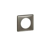 Legrand 068973 Placca Céliane Metallo a 3 Posti, Tungsteno