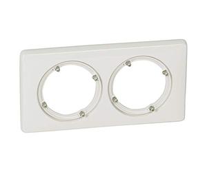 Legrand 069072 - Placca Céliane Ip44, 2 posti, colore: Bianco