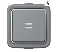 Legrand 069712 Interruttore O avanti e Indietro Spia Resistente, Plexo Full Faro