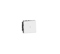 Legrand 077021L - Permutatore Mosaic 2 moduli, 10AX, 250V, bianco
