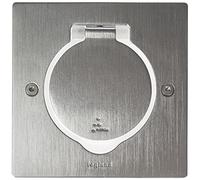 Legrand 089700 scatola IP44 pavimento e mobili, 2 moduli, inox