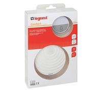 Legrand 094252 campanello Wireless Set di comfort con impermeabile (IP44), funzionamento a batteria, Gong con 15 Melodie, 1 X campanello, portata 100 m, Bianco
