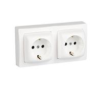 Legrand 097381 Base a Doppia Spina, 230 V, Bianco