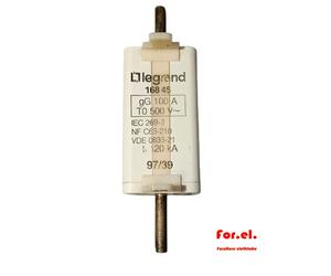 Legrand 16845 Fusibile a coltello tipo gG 100A T0 500V