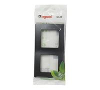Legrand 396416 telaio o piastra per meccanismo Niloé 2 elementi nero