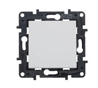 Legrand 398232 Pulsante componibile 6A per installazione a incasso, Gamma Niloé Step, Bianco