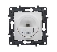 Legrand 398265 - Presa caricatore mini USB 3A 15W componibile per installazione ad incasso - Gamma Niloé Step - Colore Bianco