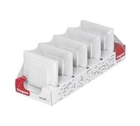Legrand 398300 - Confezione da 5 Interruttori o interruttori monoblocco 10AX per installazione a incasso - Gamma Niloé Step - Colore Bianco