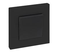 LEGRAND 398304B - Set di 3 interruttori monoblocco 10AX per installazione a incasso, gamma Niloé Step, colore: antracite, 398304B