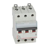Legrand 407863E, Interruttore automatico magnetico termico, 3P, 40A, Curva C, 10kA, 3 moduli, DX3