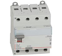 Legrand 411661E, Interruttore differenziale, 4P, 40A, Sensibilità 30mA C, DX3