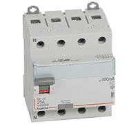 Legrand 411664E, interruttore differenziale, 4P, 25 A, sensibilità 300 mA C, DX3