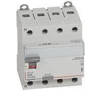 Legrand 411665E, interruttore differenziale, 4P, 40 A, sensibilità 300 mA C, DX3