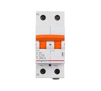 Legrand 419926E Interruttore Automatico magnetotermico, 1P e N, 16A, Curva C, ICC 6kA Bianco
