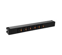 Legrand 646807 6 prese AC 1U nero Unità di distribuzione dell'energia (PDU) - Unità di distribuzione dell'energia (PDUs) (Basic, 1U, Single-Phase, Verticale, Alluminio, Nero)