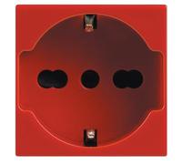 legrand 682918 vela presa trivalente schuko+ bipasso 2P+T 10/16A ROSSA