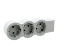 Legrand 694573 - Presa multipla con 3 prese, senza cavo, colore: bianco/grigio chiaro